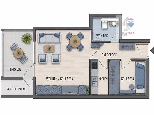 Wohnung zum Kauf als Kapitalanlage geeignet 80.000 € 2 Zimmer 44,6 m² Kirchberg Kirchberg an der Jagst 74592