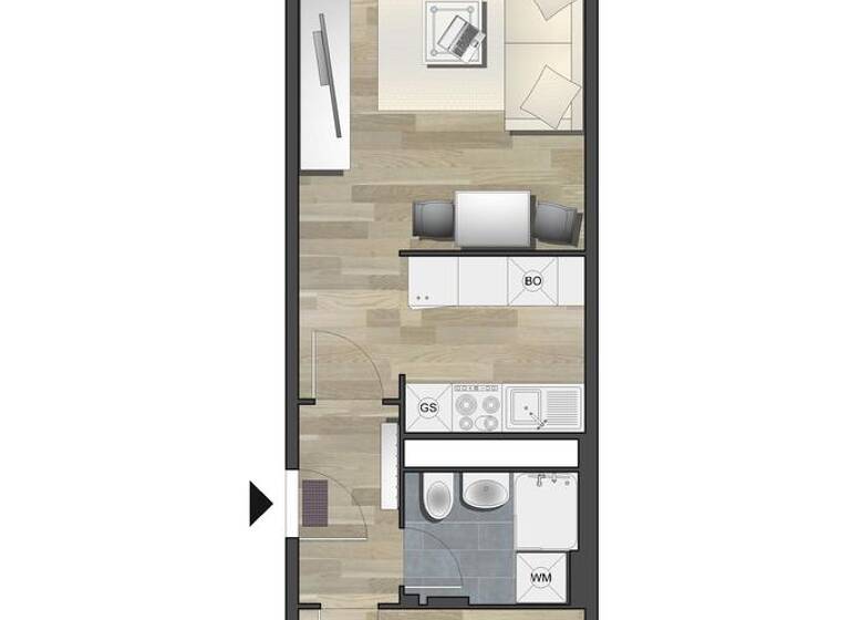 Wohnung zur Miete 317 € 2 Zimmer 41,5 m² 6. Geschoss frei ab 01.06.2026 Am Bernsdorfer Hang 12 Bernsdorf Chemnitz 09126