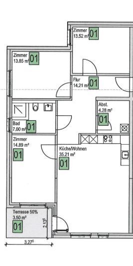 Wohnung zum Kauf 553.900 € 4 Zimmer 106,5 m²<br/>Wohnfläche EG<br/>Geschoss Kissinger Straße 150 - 152 Reiterswiesen Bad Kissingen 96476