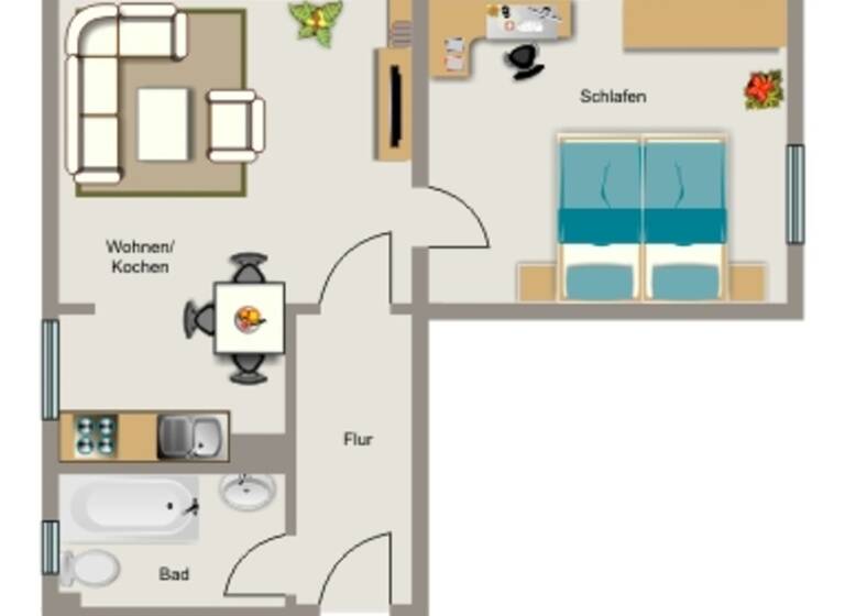Wohnung zur Miete 315 € 2,5 Zimmer 41,4 m² 1. Geschoss Windthorststraße 3 Riemke Bochum 44807