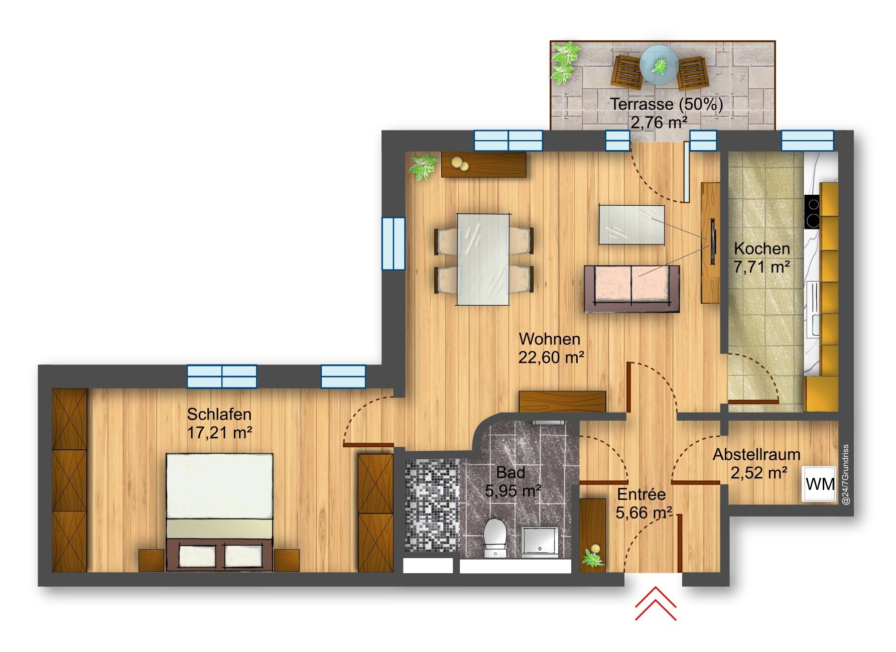 Wohnung zum Kauf als Kapitalanlage geeignet 369.000 € 2 Zimmer 64,4 m²<br/>Wohnfläche Karasstraße 4 Blasewitz (Schillerplatz) Dresden 01309