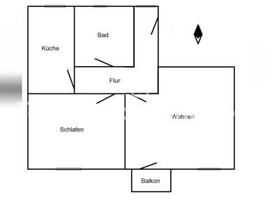Wohnung zur Miete Tauschwohnung 513 € 2 Zimmer 54 m² 2. Geschoss Stadtzentrum 1 Worms 67547