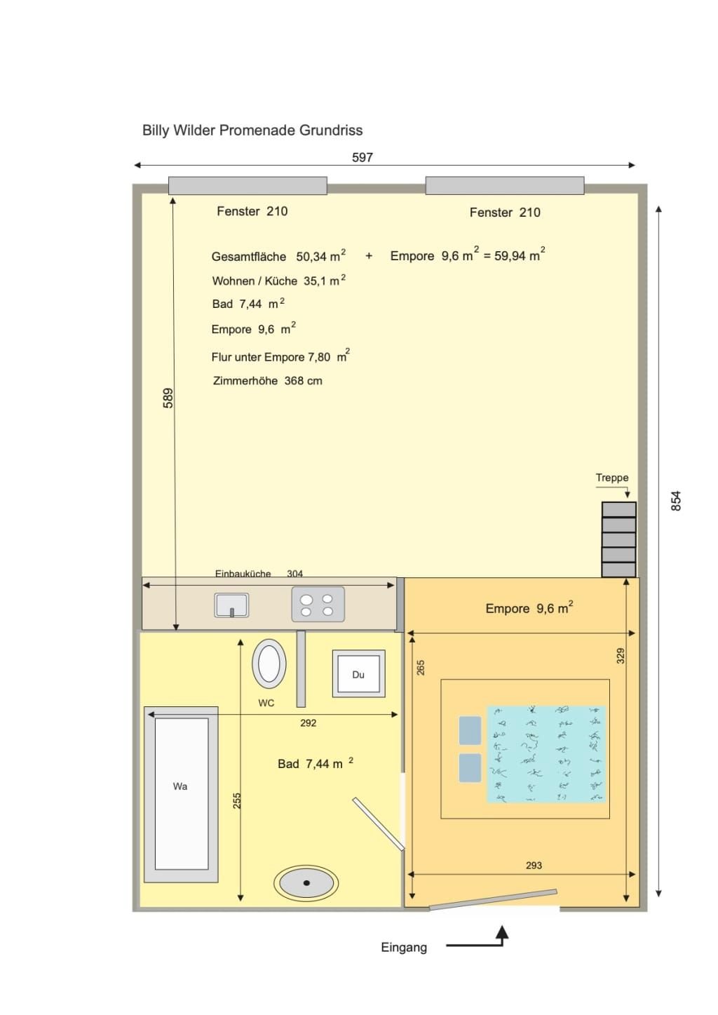 Wohnung zur Miete Wohnen auf Zeit 1.650 € 1 Zimmer 60 m²<br/>Wohnfläche ab sofort<br/>Verfügbarkeit Billy-Wilder-Promenade Lichterfelde Berlin 14167