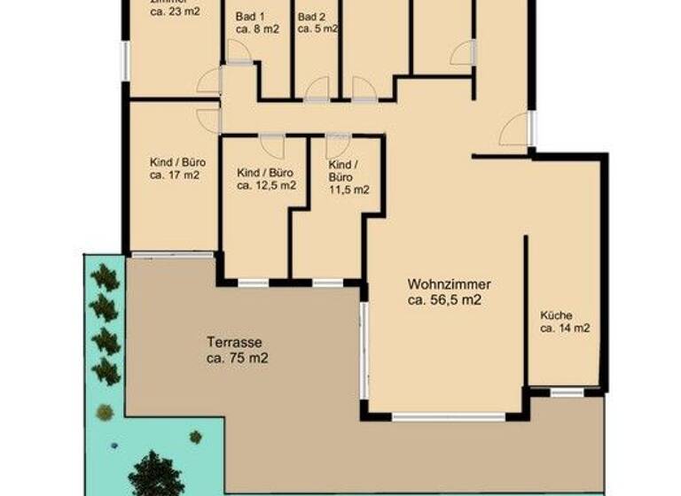 Wohnung zur Miete 2.149 € 5 Zimmer 180 m² Burgholzhausen Friedrichsdorf 61381
