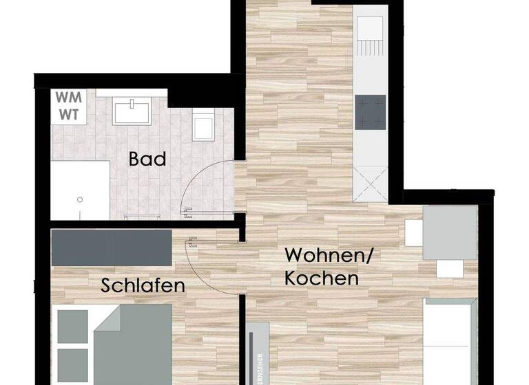 Wohnung zum Kauf provisionsfrei als Kapitalanlage geeignet 185.400 € 2 Zimmer 47,9 m² Stedigsrain Eschwege 37269