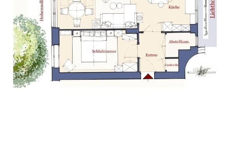 Wohnung zum Kauf provisionsfrei 550.000 € 2,5 Zimmer 72 m²<br/>Wohnfläche EG<br/>Geschoss Hohenzollerndamm 35 Wilmersdorf Berlin / Wilmersdorf 10713