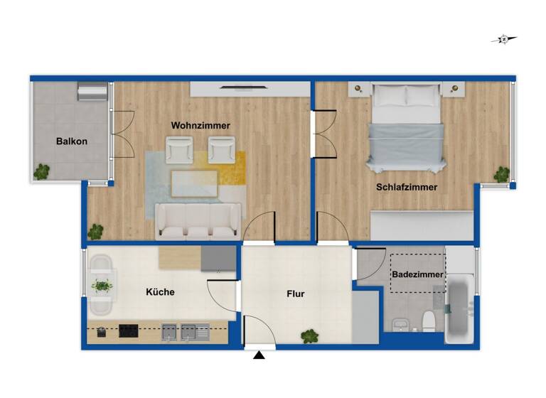 Wohnung zum Kauf 245.000 € 2 Zimmer 65,5 m² 1. Geschoss Rosenthal Berlin 13158