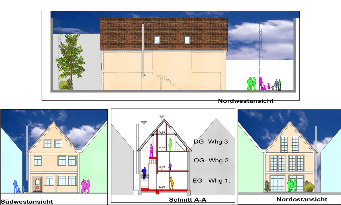 Mehrfamilienhaus zum Kauf provisionsfrei 580.000 € 8,5 Zimmer 288 m²<br/>Wohnfläche 310 m²<br/>Grundstück Würzburgerstraße 6 Neustadt Neustadt an der Aisch 91413