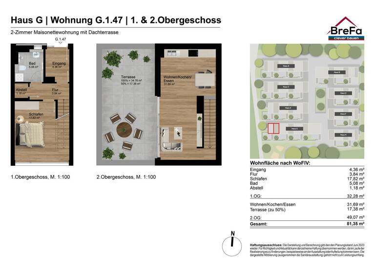 Maisonette zur Miete 1.300 € 2 Zimmer 81,4 m² 1. Geschoss frei ab 01.05.2026 Lenzfried Kempten (Allgäu) 87437