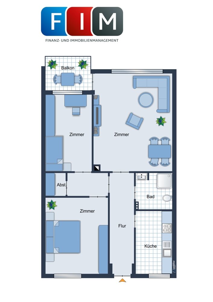 Wohnung zum Kauf 165.000 € 3 Zimmer 68 m²<br/>Wohnfläche 1.<br/>Geschoss Schinkel 101 Osnabrück 49084