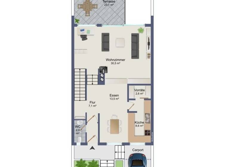 Reihenmittelhaus zum Kauf 398.000 € 5 Zimmer 164 m² 394 m² Grundstück Bieber Offenbach am Main 63073