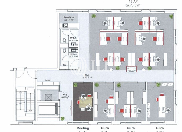 Bürofläche zur Miete provisionsfrei 20 € 221 m²<br/>Bürofläche Ostend Frankfurt am Main 60314