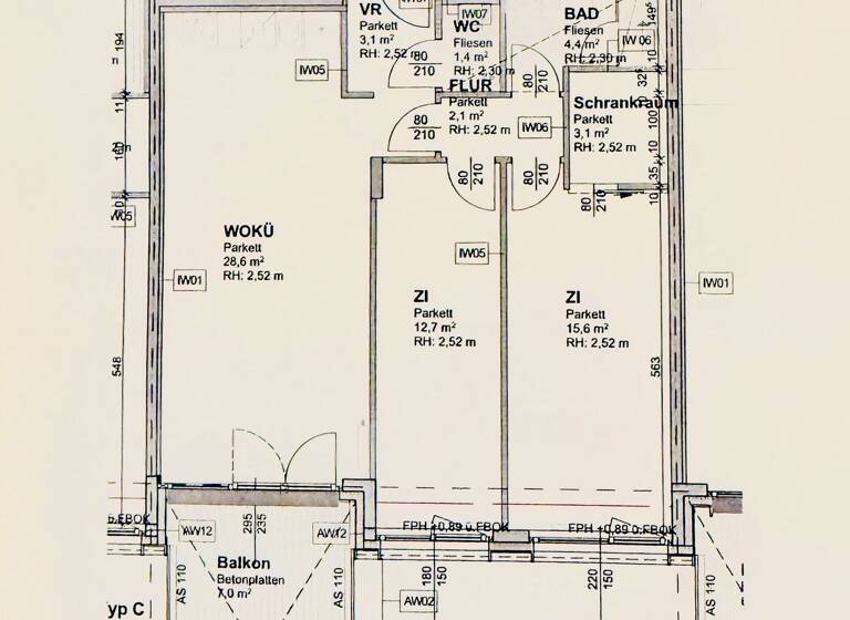 WG-Zimmer zum Kauf 599.000 € 3 Zimmer 70,1 m² Wien 1030