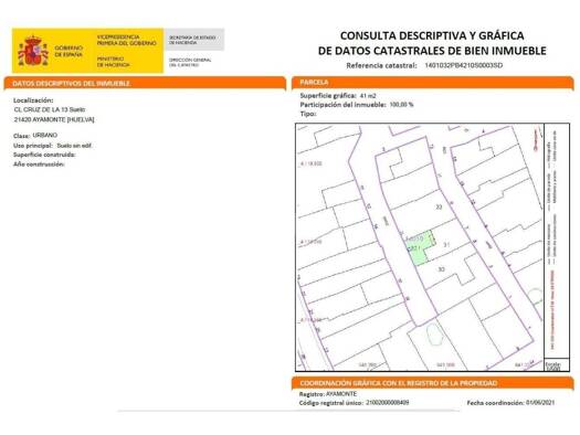 Wohn- und Gewerbegrundstück zum Kauf 27.000 € Ayamonte 21400