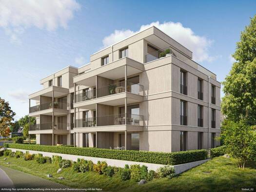 Terrassenwohnung zum Kauf provisionsfrei 375.000 € 2 Zimmer 53,6 m² EG Rickenbacher Straße 73 Reutin Lindau (Bodensee) 88131