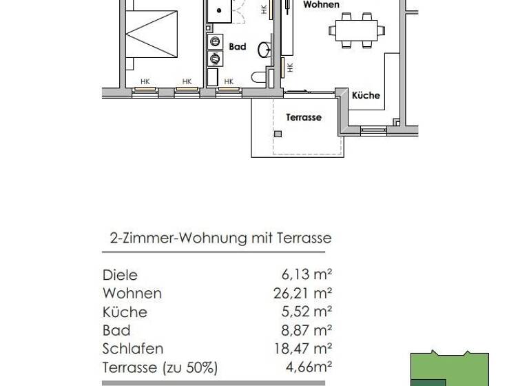 Wohnung zum Kauf 275.000 € 2 Zimmer 69,9 m²<br/>Wohnfläche EG<br/>Geschoss ab sofort<br/>Verfügbarkeit Birkenweg 19 Bad Füssing Bad Füssing 94072