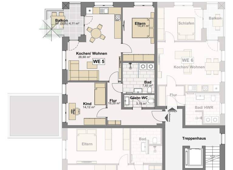 Wohnung zum Kauf provisionsfrei 403.907 € 3 Zimmer 82,4 m² 1. Geschoss Innenstadt Gütersloh 33330
