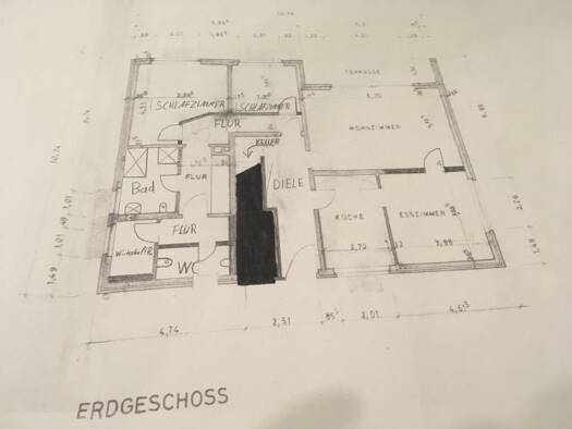 Wohnung zur Miete 850 € 4 Zimmer 110 m² Geschoss EG/1 frei ab sofort Schmedehausen-Domhof Greven Greven 48268