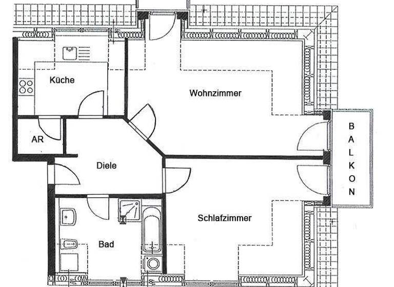 Wohnung zum Kauf 170.000 € 2 Zimmer 67,9 m² 2. Geschoss Briesnitz Dresden 01157