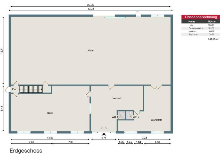Lagerhalle zur Miete 451,7 m² Lagerfläche Gremmendorf Münster 48155