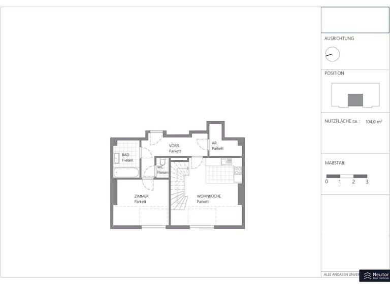 Wohnung zur Miete 1.249 € 4 Zimmer Van-der-Nüll-Gasse Wien 1100
