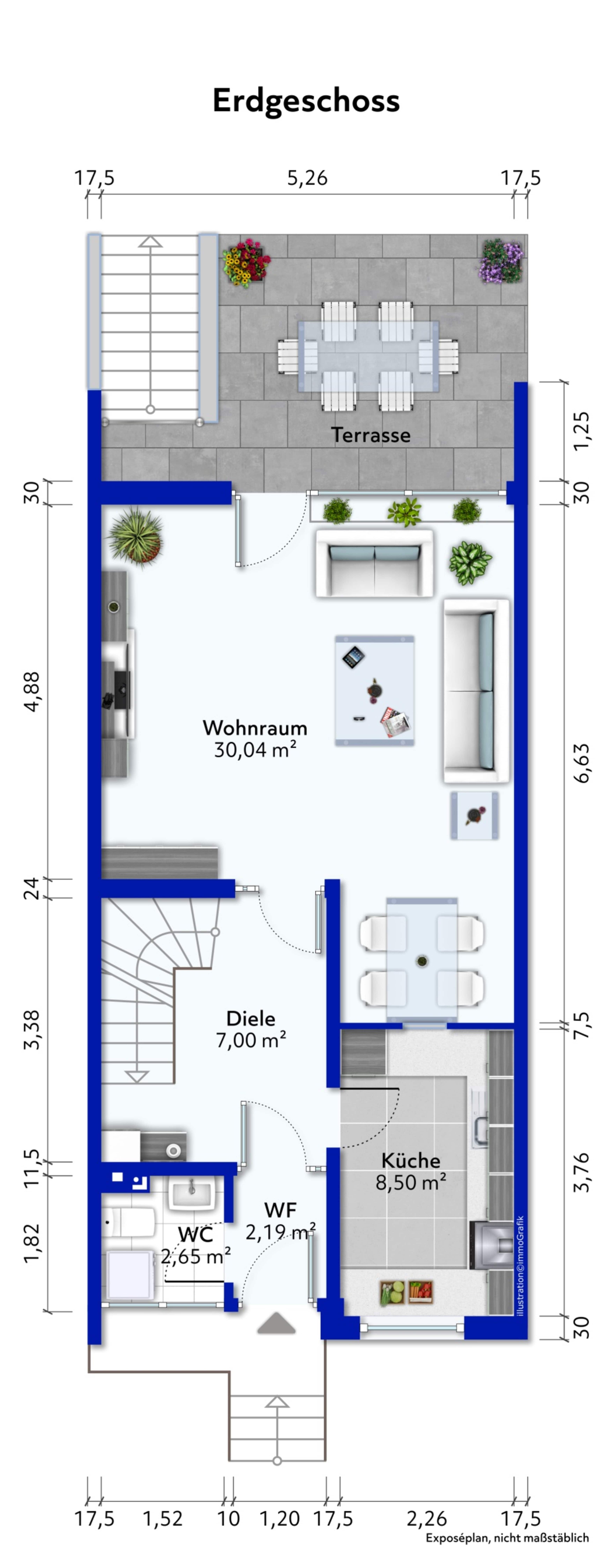 Reihenmittelhaus zum Kauf 239.900 € 5 Zimmer 110 m²<br/>Wohnfläche 283 m²<br/>Grundstück Arbergen Bremen 28307