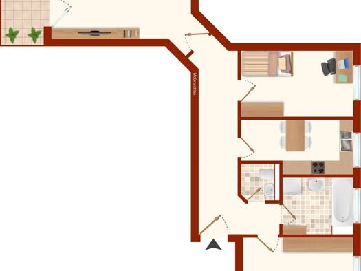 Wohnung zum Kauf 198.000 € 3 Zimmer 74,6 m² Mössingen Mössingen 72116