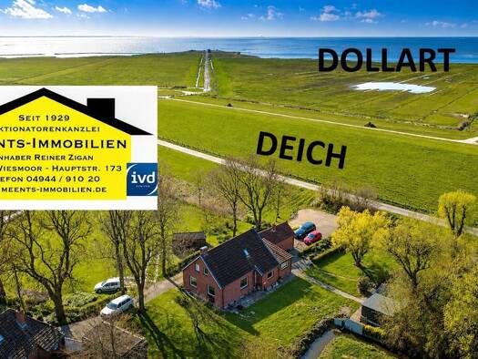 Haus zum Kauf 279.000 € 4 Zimmer 120 m² 1.300 m² Grundstück Pogum Jemgum 26844