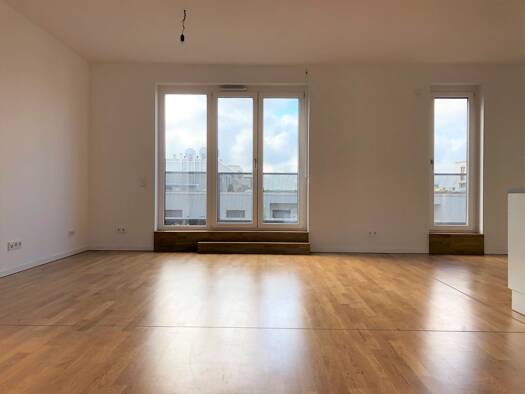 Penthouse zur Miete 1.835 € 3 Zimmer 105,4 m² 5. Geschoss frei ab sofort Im Galluspark 10 a Gallus Frankfurt am Main 60326