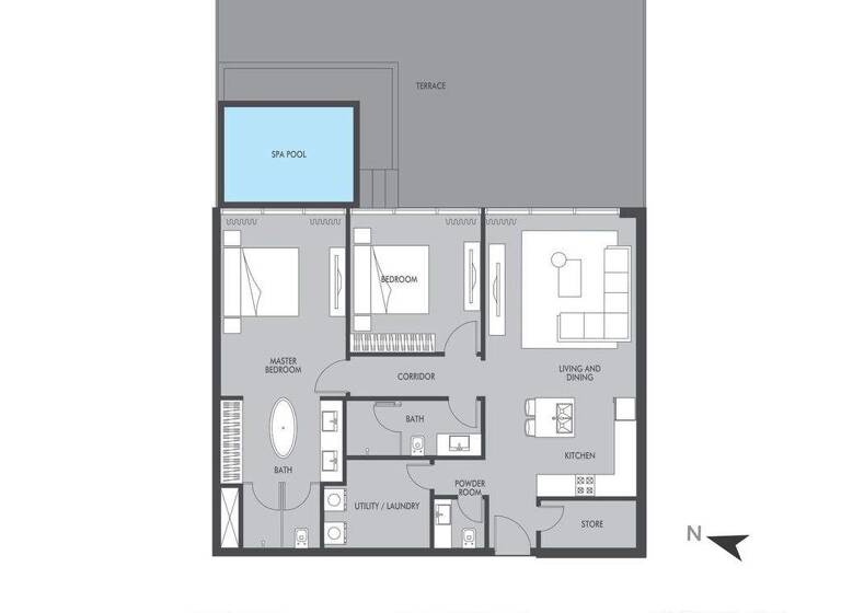 Wohnung zum Kauf provisionsfrei 672.600 € 3 Zimmer 184,7 m² Dubai 00000