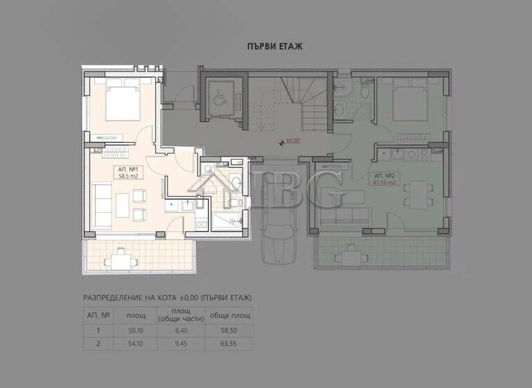 Wohnung zum Kauf 82.400 € 58 m² Sveti Vlas