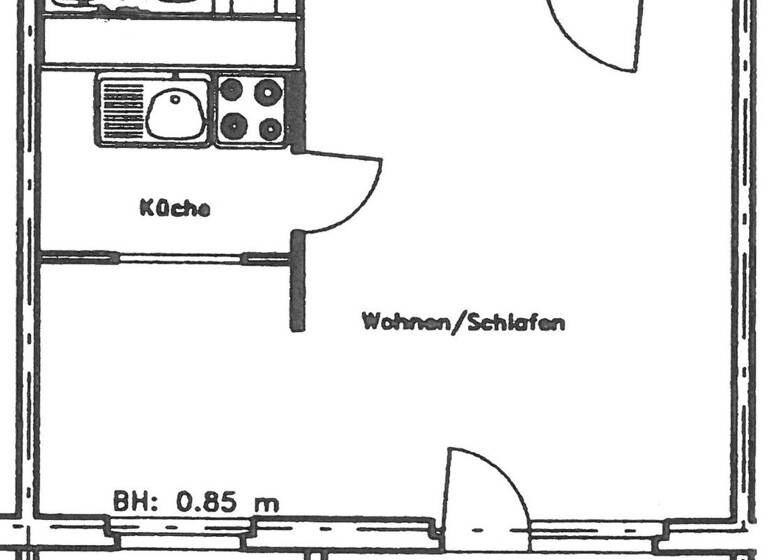 Studio zur Miete 227 € 1 Zimmer 34,9 m² EG frei ab sofort E.-M.-Arndt-Str. 41 Neustrelitz 17235