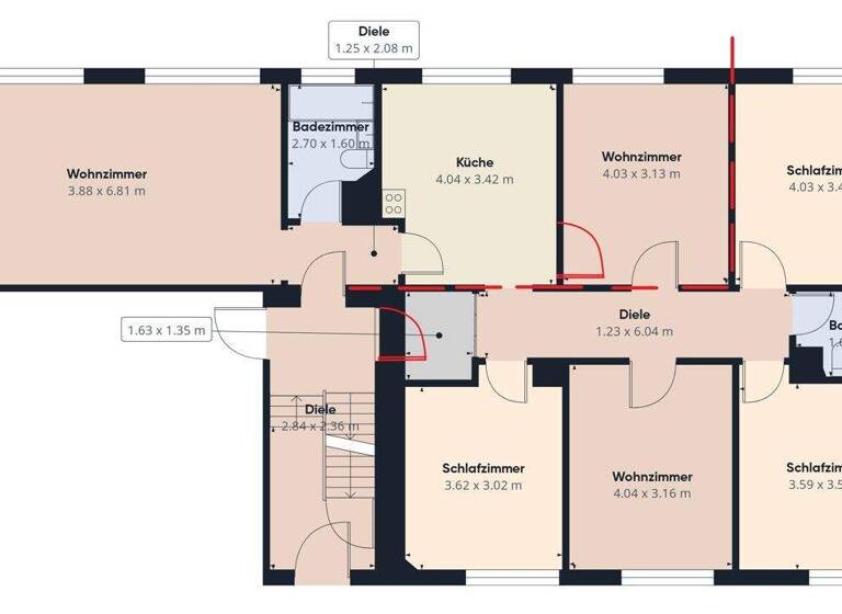 Wohnung zum Kauf 299.000 € 6 Zimmer 118,6 m² Bruchsal 76646