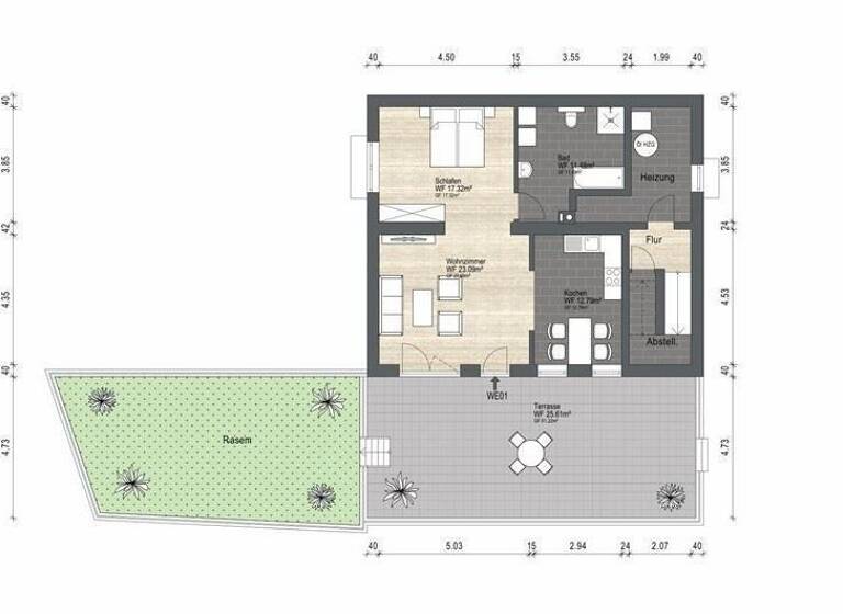 Wohnung zum Kauf als Kapitalanlage geeignet 495.000 € 2 Zimmer 90,4 m² Frauenland Würzburg 97074