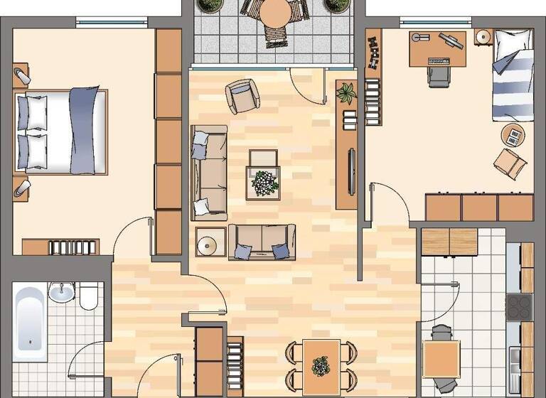 Wohnung zur Miete nur mit Wohnberechtigungsschein 462 € 3,5 Zimmer 78 m² 1. Geschoss Vogelpothsweg 42 Dorstfeld Dortmund 44149