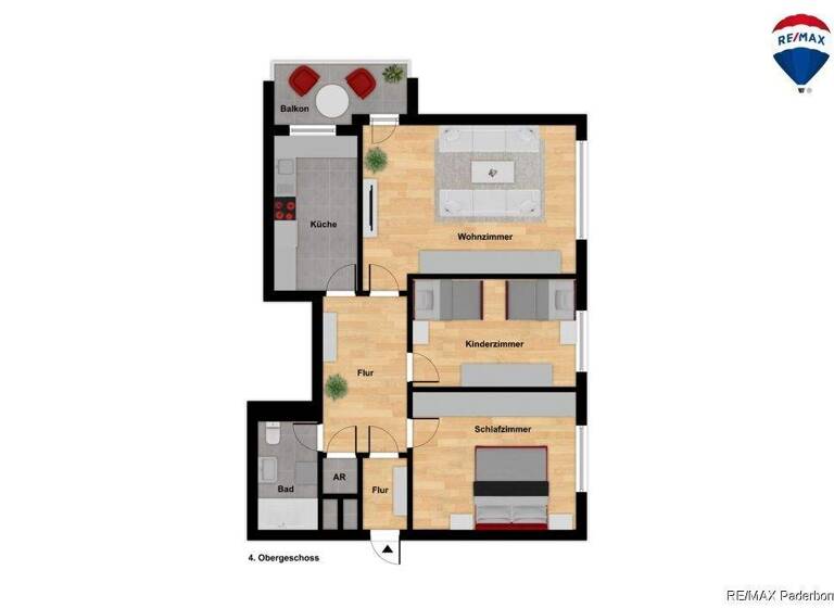 Wohnung zum Kauf 139.000 € 3 Zimmer 84,6 m² 4. Geschoss Schloß Neuhaus Paderborn / Schloß Neuhaus 33104