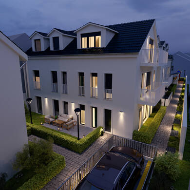 Wohnung zum Kauf - Neubau provisionsfrei 599.000 € 3 Zimmer 86,7 m² Dachgeschoss, 2. Geschoss frei ab sofort Engelthaler Straße 20 Eckenheim Frankfurt am Main / Eckenheim 60435