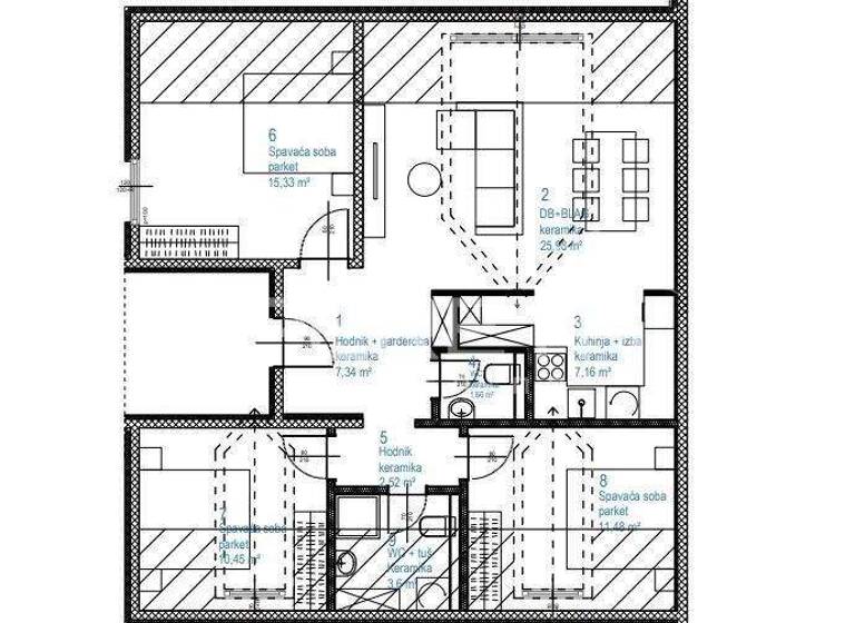 Wohnung zum Kauf 351.778 € 4 Zimmer 84 m² 3. Geschoss Konavle