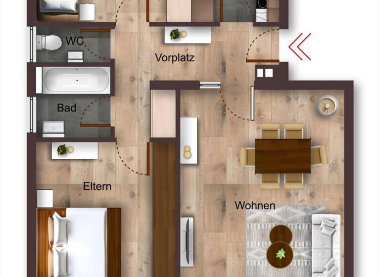 Wohnung zum Kauf 279.000 € 3 Zimmer 72 m²<br/>Wohnfläche Stammheim Stuttgart / Stammheim 70439