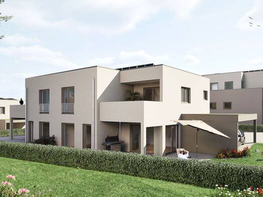 Doppelhaushälfte zur Miete - Erstbezug 1.860 € 5,5 Zimmer 158,4 m² 394 m² Grundstück Lehningen Tiefenbronn 75233
