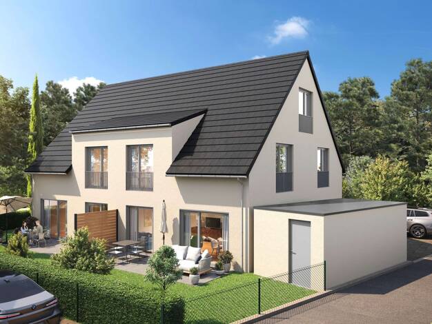 Doppelhaushälfte zum Kauf - Erstbezug provisionsfrei 925.000 € 6 Zimmer 140 m² 212 m² Grundstück frei ab 01.06.2027 Göggingen Augsburg 86199