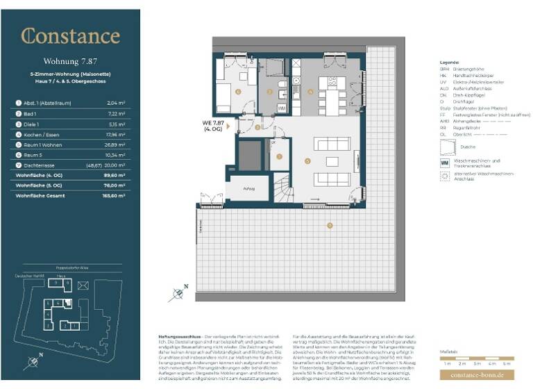 Maisonette zum Kauf provisionsfrei 1.898.000 € 5 Zimmer 165,6 m²<br/>Wohnfläche 4.<br/>Geschoss Poppelsdorf Bonn 53115