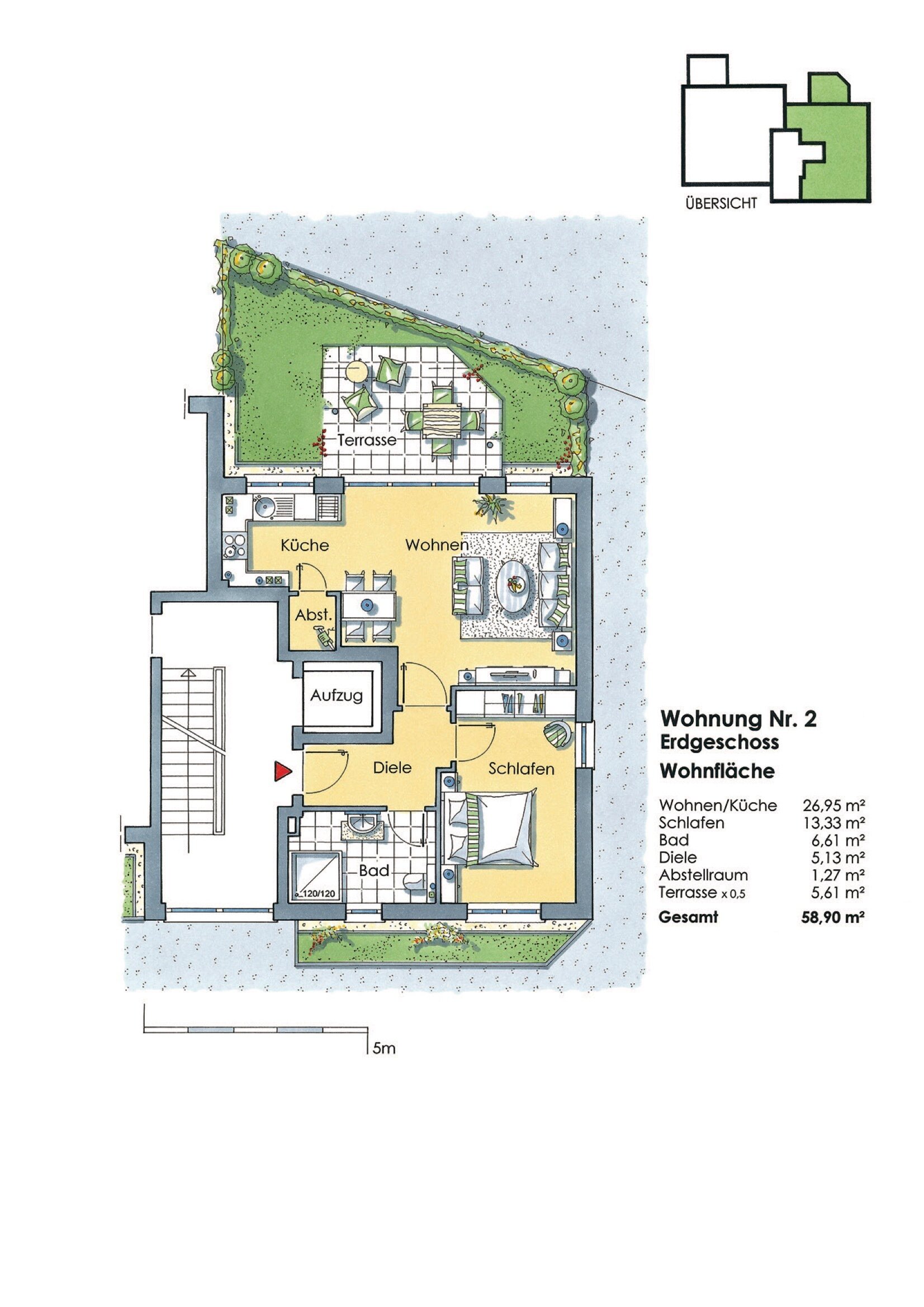 Wohnung zum Kauf 372.000 € 2 Zimmer 59 m²<br/>Wohnfläche EG<br/>Geschoss Zur Wasserburg 35a Wiescheid Langenfeld (Rheinland) 40764