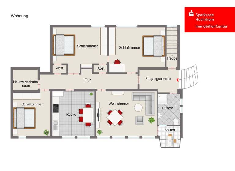 Wohnung zur Miete 1.680 € 4 Zimmer 168 m² Hohentengen 79801