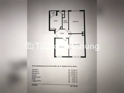 Wohnung zur Miete Tauschwohnung 1.000 € 3 Zimmer 72 m² 3. Geschoss Alsterdorf Hamburg 22303