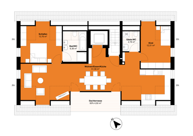 Terrassenwohnung zum Kauf provisionsfrei 835.000 € 3 Zimmer 91,5 m² 2. Geschoss frei ab sofort Flurgrenzstraße 8 Neugilching Gilching 82205