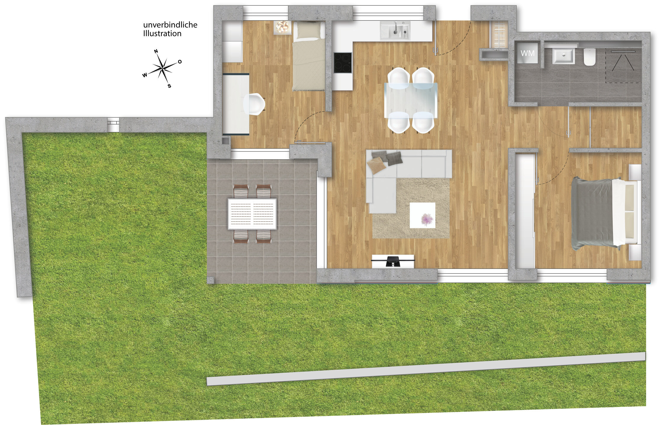 Wohnung zum Kauf provisionsfrei 512.600 € 3 Zimmer 73,9 m²<br/>Wohnfläche Zazenhausen Stuttgart 70437