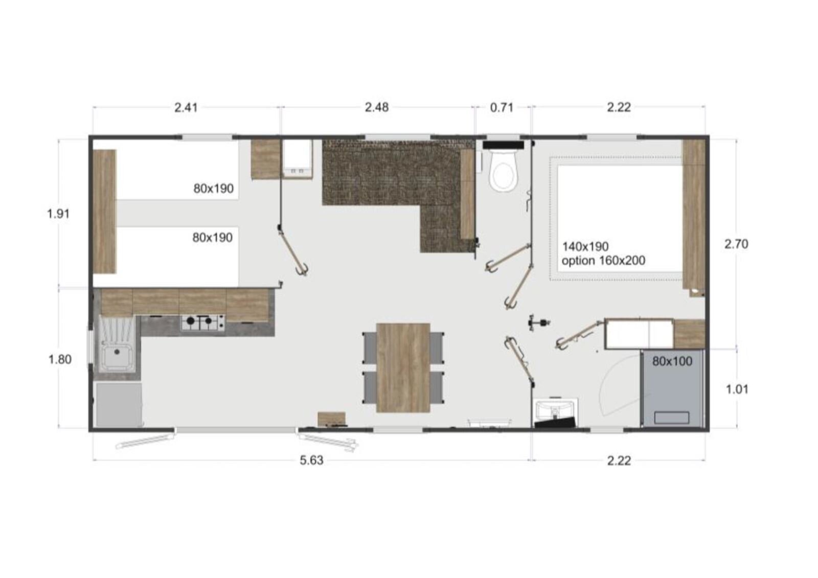 Einfamilienhaus zum Kauf provisionsfrei 42.310 € 3 Zimmer 32 m²<br/>Wohnfläche 175 m²<br/>Grundstück Strandweg 2 Niederdorla Kropswolde 9606PR