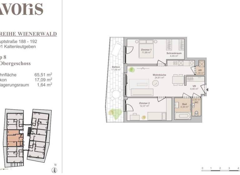 Wohnung zum Kauf 3 Zimmer 65,5 m² 1. Geschoss Kaltenleutgeben 2391
