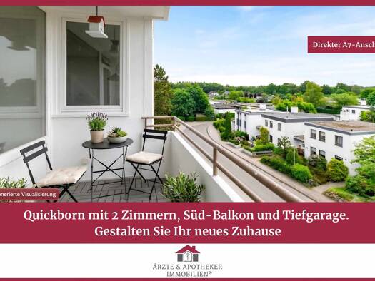 Wohnung zum Kauf 135.000 € 2 Zimmer 52,9 m² 3. Geschoss Quickborn 25451